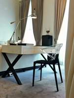 Кресло пластиковое Papatya Ego-K, черный, прозрачный