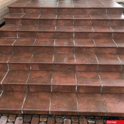 Клинкерная ступень угловая флорентинер WESTERWAELDER KLINKER ATRIUM 31130 SCOTCH 320х320х9,5 мм