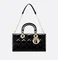 Сумка Dior Lady D-joy из лакированной кожи, черный