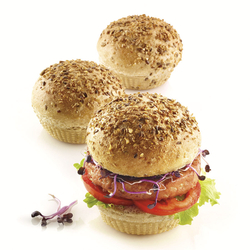 Форма силиконовая для приготовления булочек и пирожных burger bread, 20х30 см