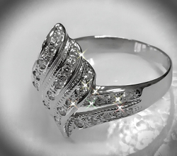 Женское ювелирное кольцо Эстерелла из серебра 925 пробы с фианитом,5