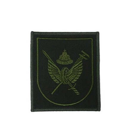 Шеврон вышитый батальона ЖДВ полевой (меч, ключ, шапка мономаха)