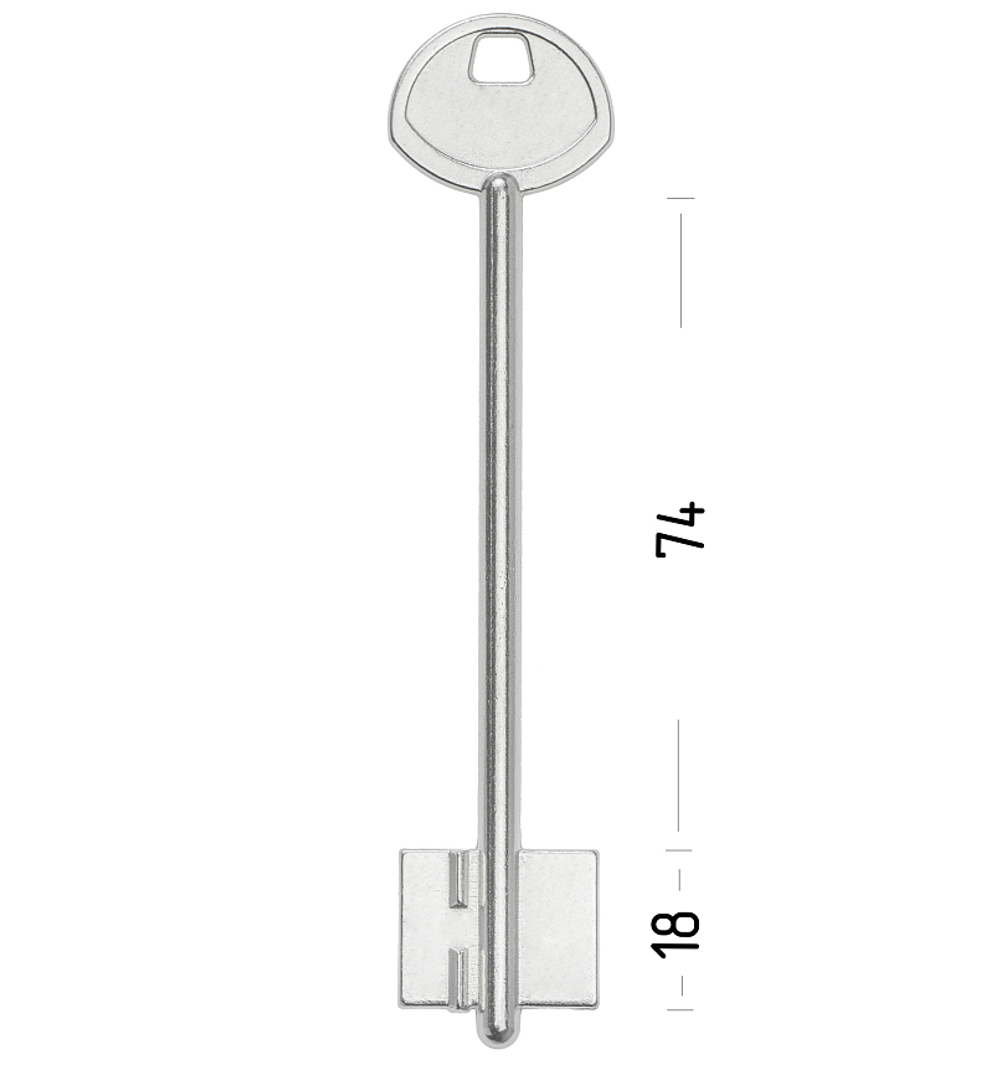 Заготовка сувальдного ключа 10700 GRD4D