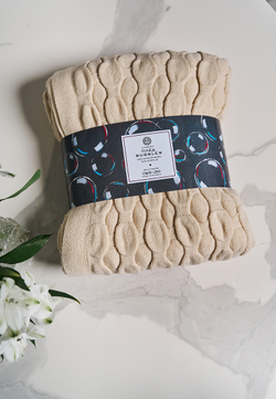 Плед c 3D эффектом 120x170 Luxberry Bubbles молочный