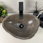 Раковина из речного камня RS-64943 45*32*15 0856