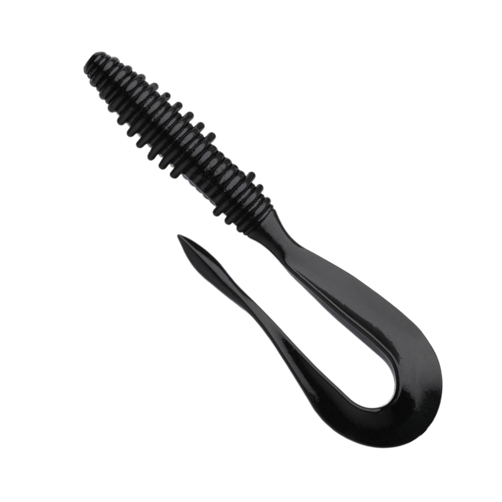 Приманка силиконовая Keitech Mad Wag 4.5", 2,9г, цвет #001 Black, ;3 упаковки по 9 штук