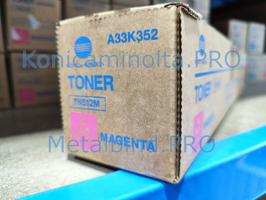 Тонер TN-512M Konica Minolta оригинальный пурпурный A33K352