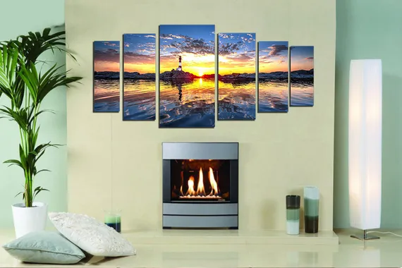 Модульная картина "Морской маяк"