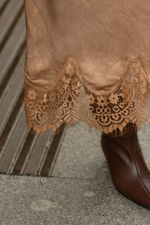 Юбка с кружевом