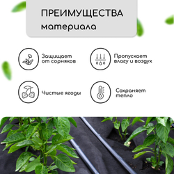 Укрывной материал СУФ-60 (1,6*10м) черный