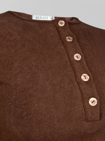 Костюм Agdali brand 1032 однотонный из лонгслива с пуговицами и широких штанов