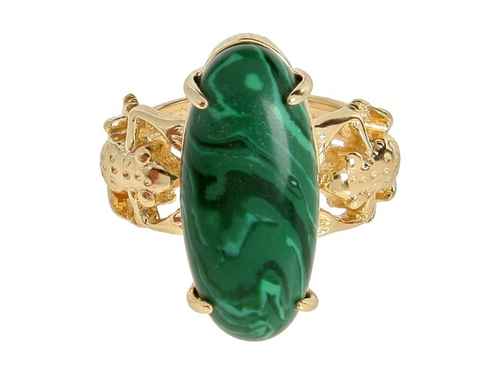 "Каудата" кольцо в золотом покрытии из коллекции "Царевна-Лягушка" от Jenavi