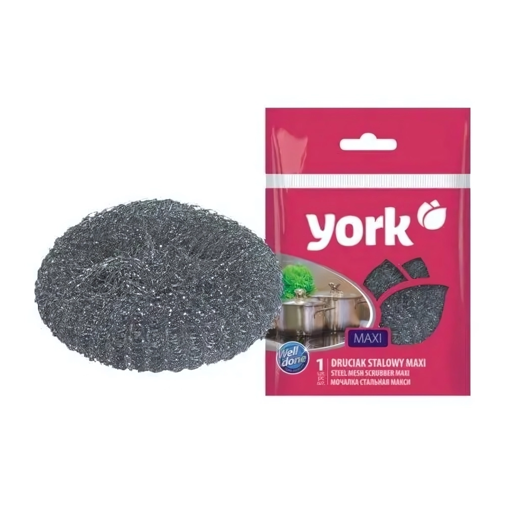 Губка для посуды металлическая МАКСИ ' York '