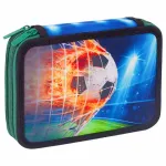 Пенал 2 отделение 210*140 Brauberg Fire football, ткань