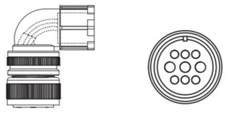PWR-CON 1KW-9P