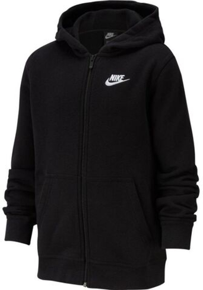 Детская теннисная толстовка Nike NSW Hoodie FZ Club B - Black