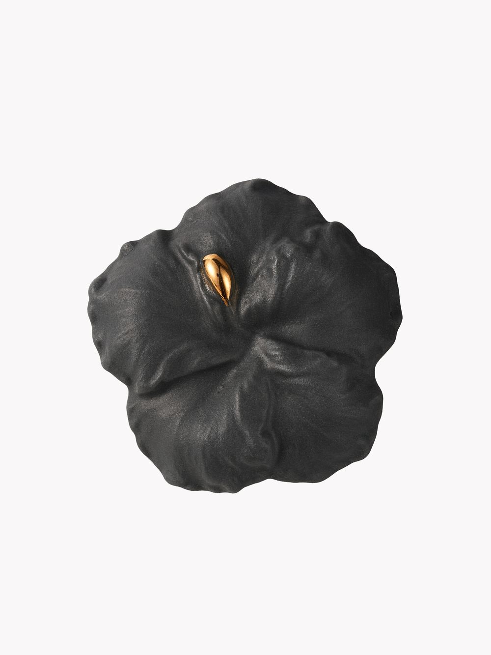 Кольцо Гибискус XL, серый фарфор