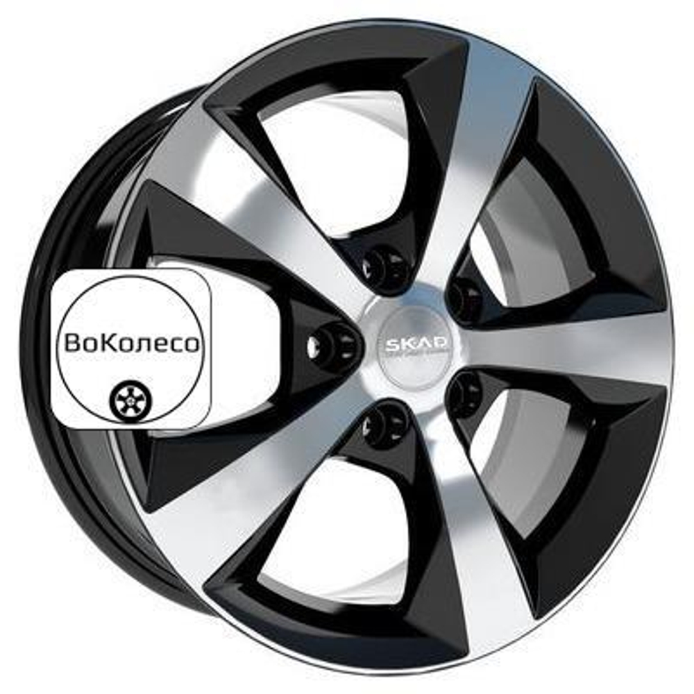7x16/5x114,3 ET45 D60,1 Кельн (КЛ258) Алмаз (АРС 014 black) СКАД