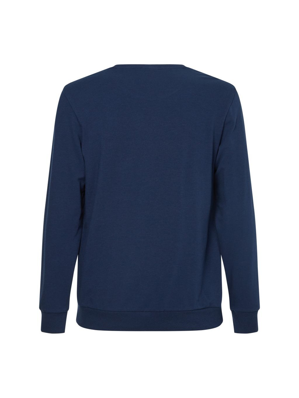 Мужская теннисная кофта Calvin Klein L/S Sweatshirt - blue shadow w/white