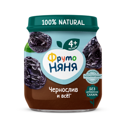 Пюре Фруто Няня чернослив 100 гр
