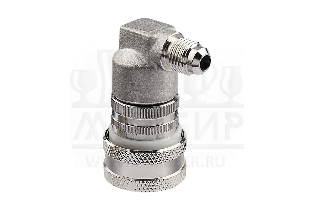 Фитинг газовый ball lock для Корнелиус-кега (нержавеющая сталь, с резьбой)
