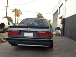 BMW E30 Бленда под стандартный номер ПП (Реплика "AБС Пластмасс")