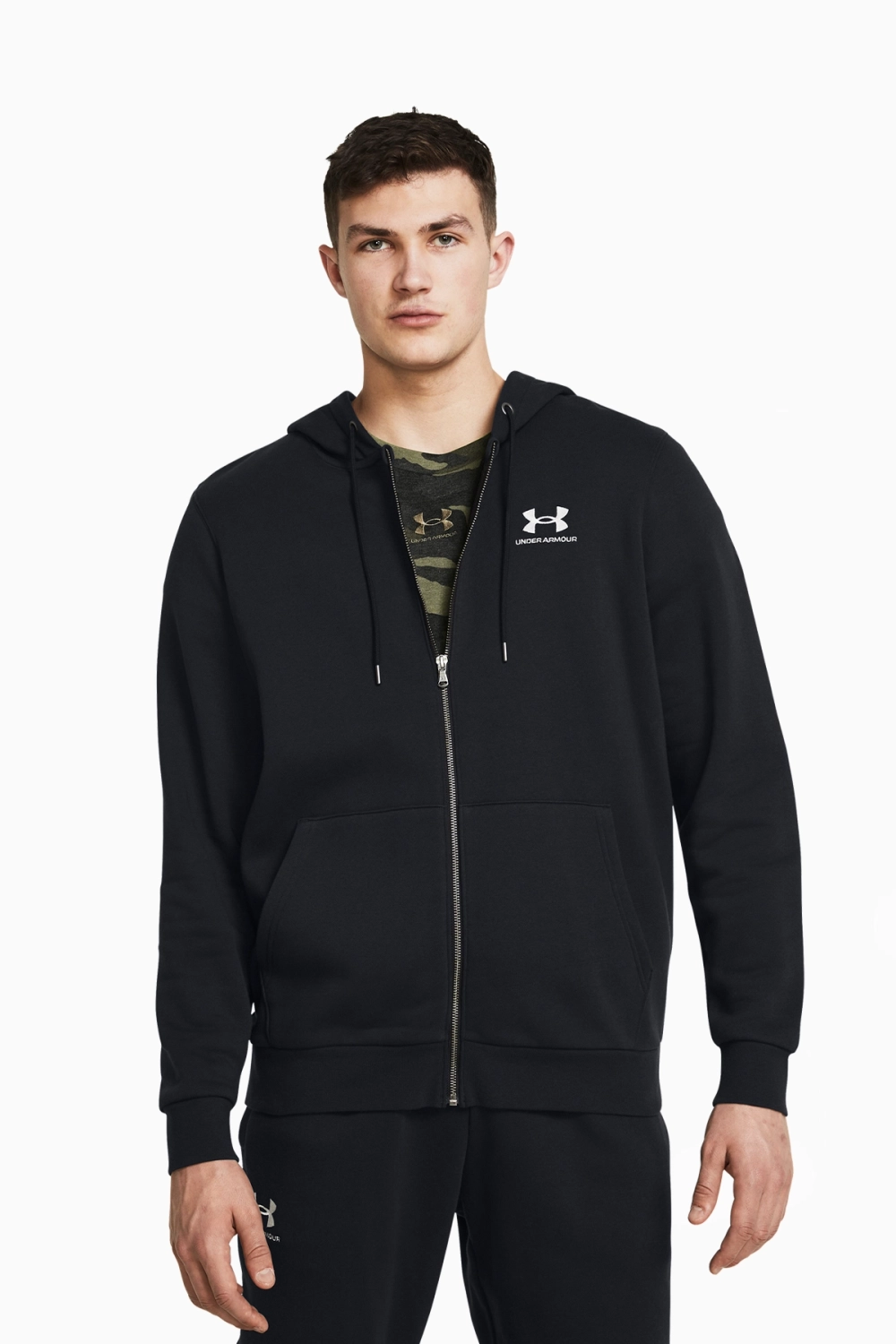 Кофта Under Armour Essential Fleece FZ - черный