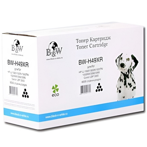 Картридж B&W BW-H49XR для HP LJ 1160/1160LE/1320(N,TN,NW)/3392/3390 Canon LBP-3300 6000 стр. черный