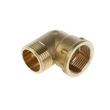 Уголок латунный переходной 1"x1/2" ВР-НР TIM