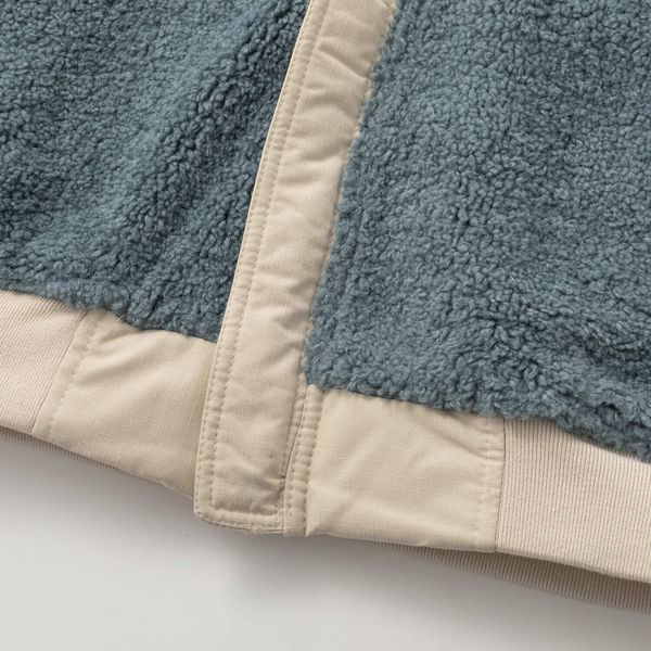 Куртка двухсторонняя Ride Puff бежевая / пыльно-синяя - фото 19