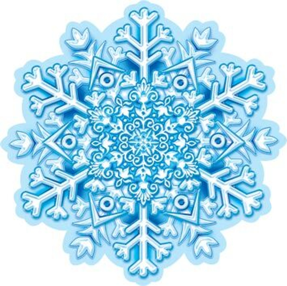 Украшение на скотче 10*10см "Снежинка"