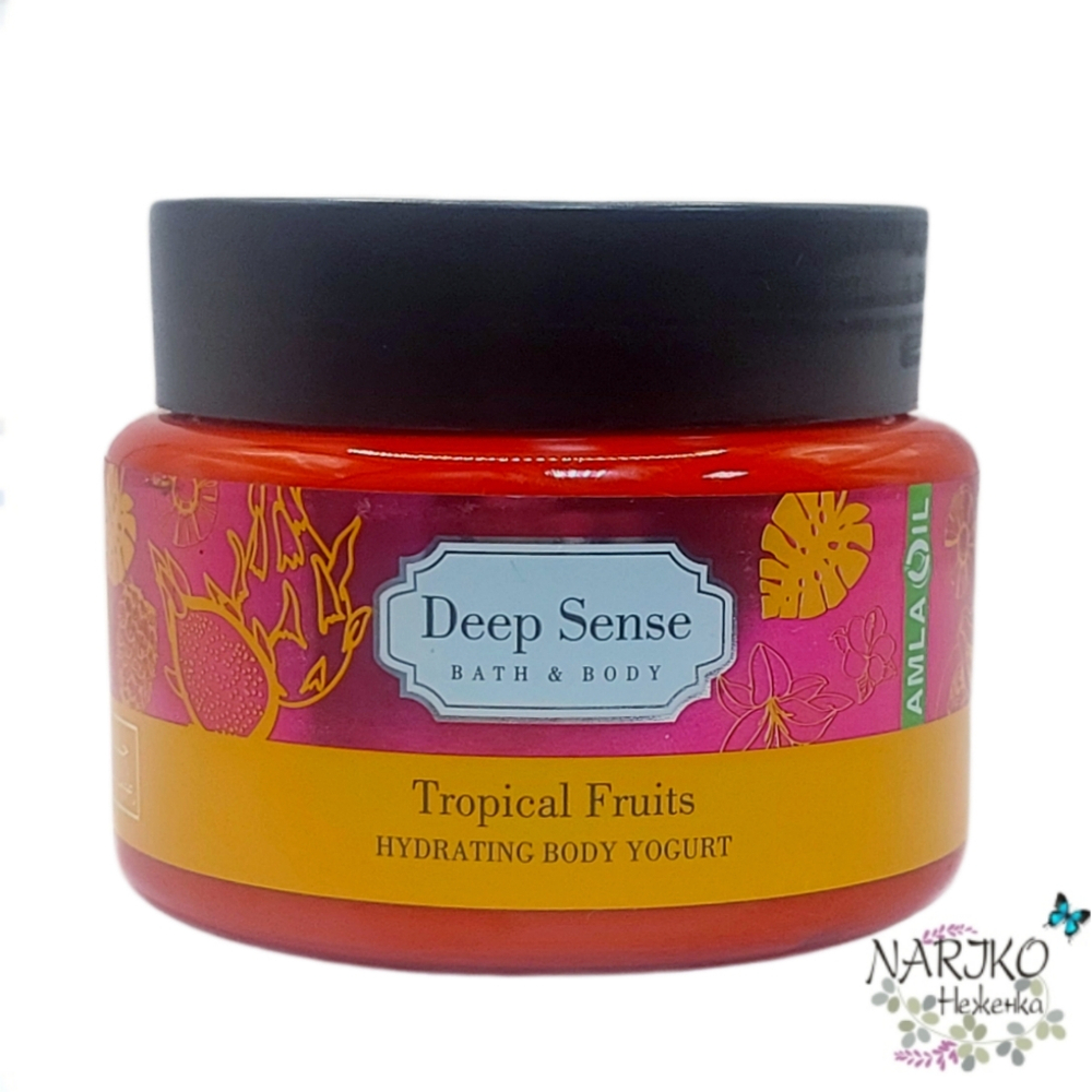 Крем-йогурт для тела DEEP SENSE Тропические фрукты интенсивно увлажняющий, 250 мл.