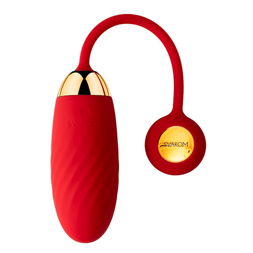 Красное интерактивное виброяйцо Svakom Ella Neo SCB-02D