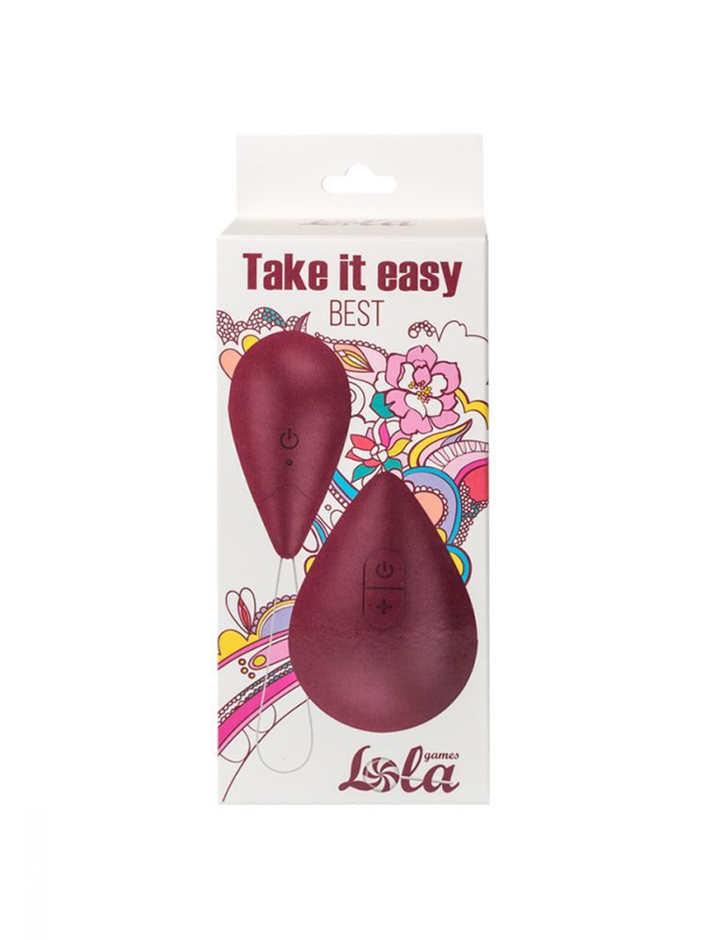 Виброяйцо Lola Games Best с пультом ДУ, 6 см, IPX7