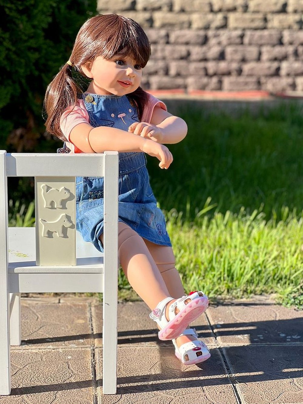 Кукла Реборн ростовая 85см в пакете (FA-257A)