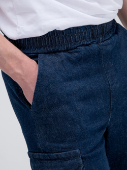 Джоггеры карго джинсовые. Деним