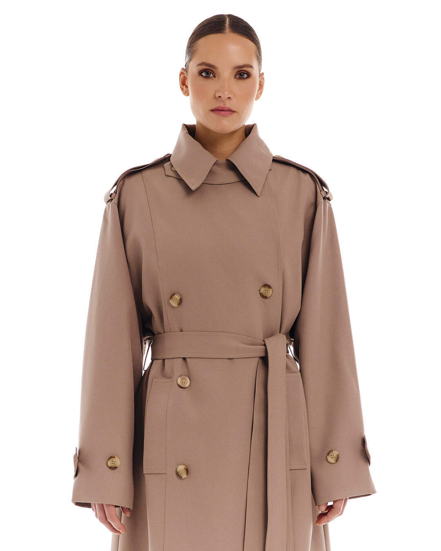 Тренч Эталон (Étalon) кэмэл ОВЕРСАЙЗ