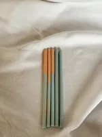 Свеча Unification Love Пять вечеров голубой/охра