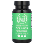 Happy Healthy Hippie, Морской мох с лазуритом и корнем лопуха, 60 растительных капсул