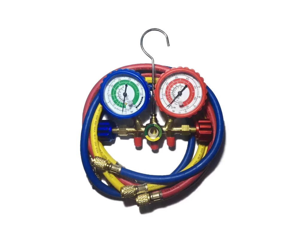 Манометрический коллектор FavorCool CT-536G2 - R22/134/404/410; 2 вентильный, шланги 0,9м SAE 5/16"