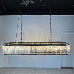 Подвесная Люстра Rh 1920S Odeon Clear Glass Black 180 By Imperiumloft