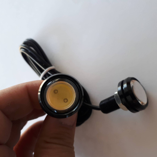 Точечные светодиодные огни CP-T1 (за пару), чёрный корпус 3W (18-23 мм)  (2 большие точки).