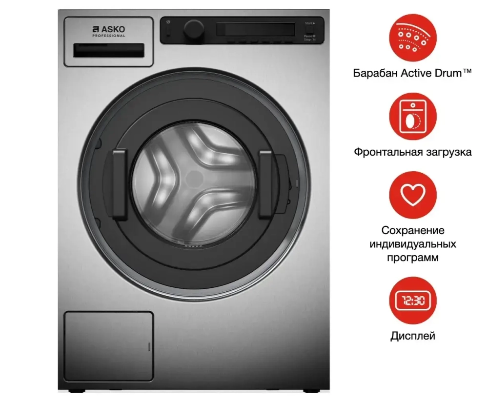 Профессиональная стиральная машина Asko WMC6743PF.S