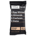 RXBAR, Protein Bar, шоколадная морская соль, 12 батончиков, 52 г (1,8 унции)