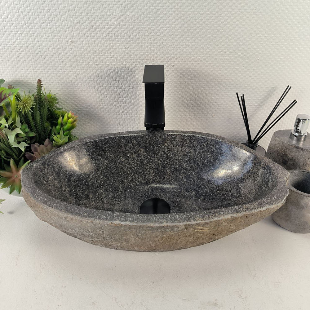 Раковина из речного камня RS-65498 51*29*15 0856
