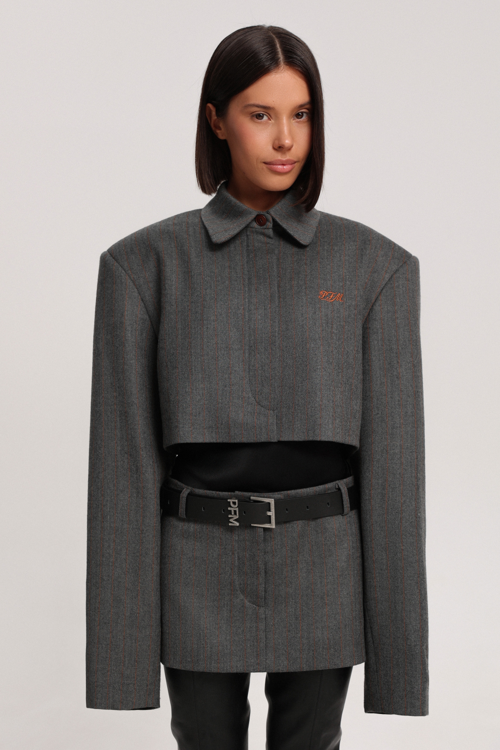 Юбка-баска в полоску