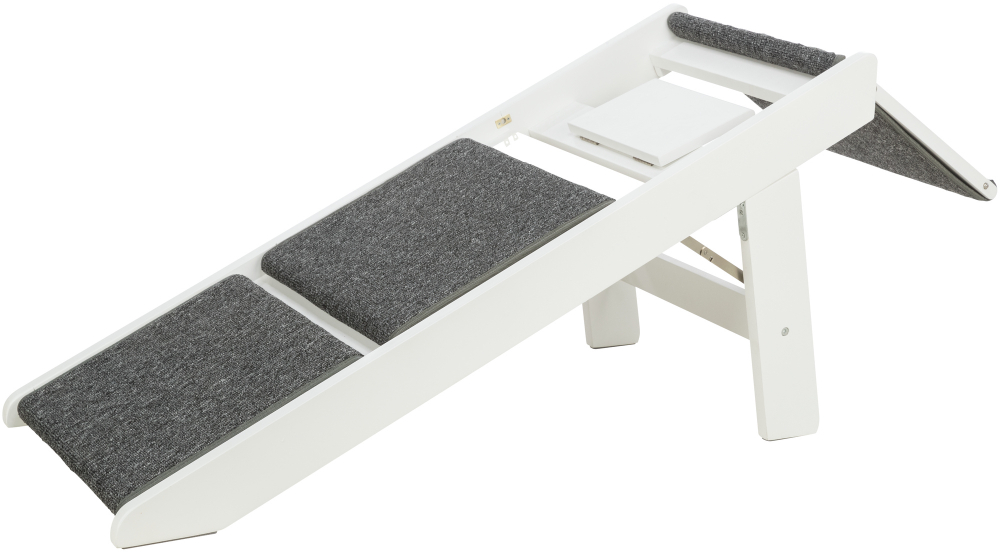 Лесенка со складными ступенями, 44х46х106см, МДФ/ковролин, белый, Trixie