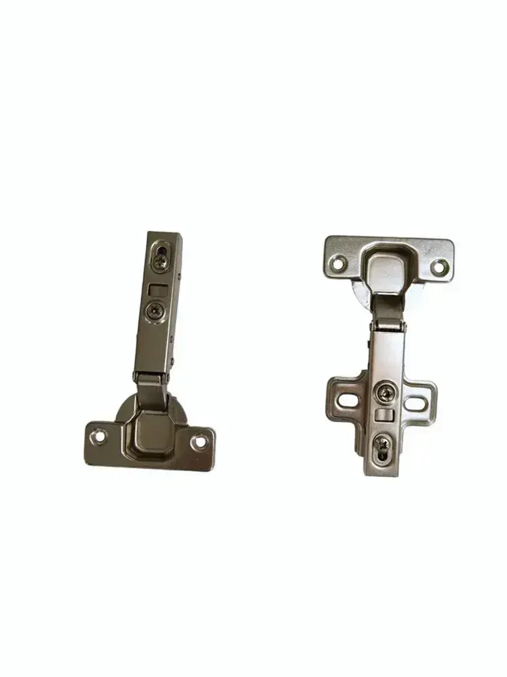 Петли мебельные с доводчиком быстросъемные четырехшарнирные Clip-on 105 градусов накладные комплект 2 шт