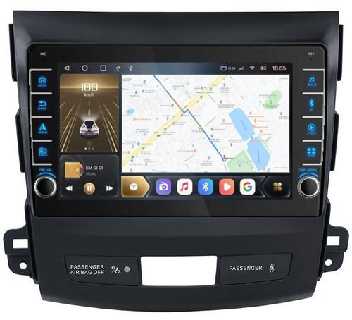 Магнитола для Mitsubishi Outlander XL, Peugeot 4007, Citroen C-Crosser - Kuberg OL-9636 (кнопки и крутилки), Android 12, Быстрая, CarPlay, 4G SIM-слот