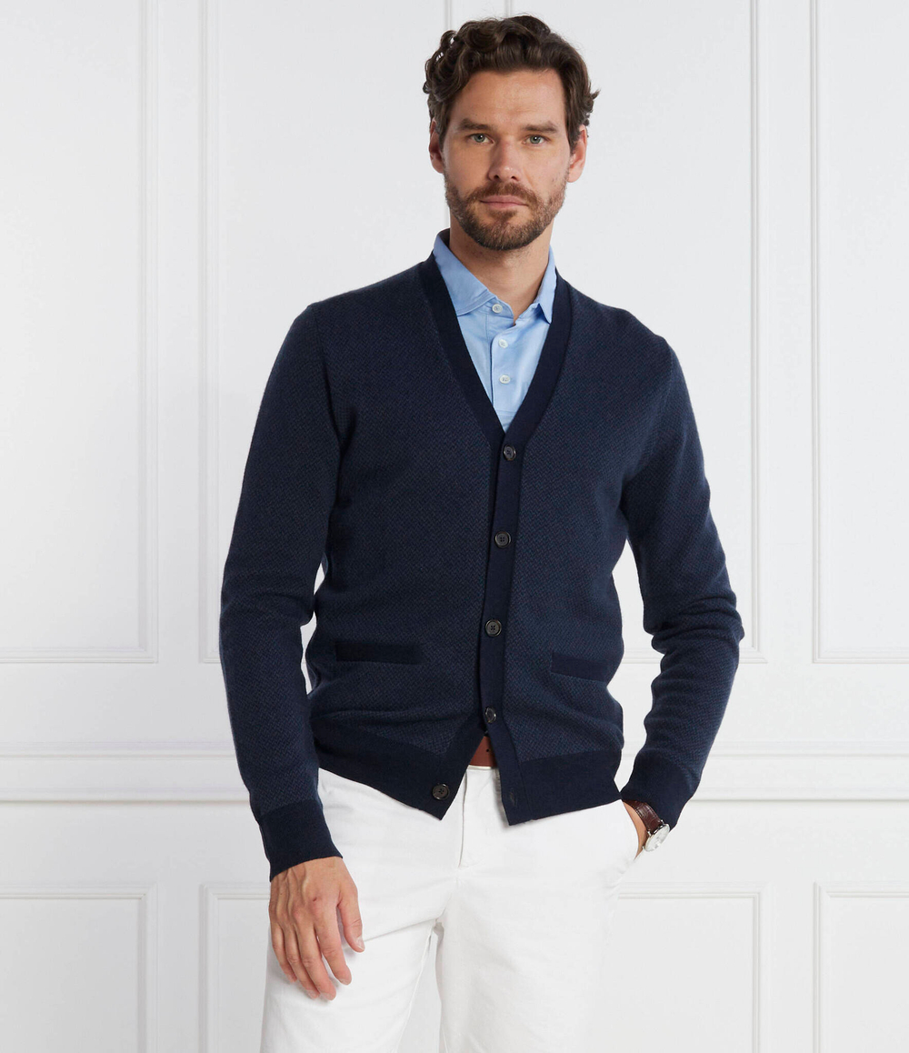 Хлопковый кардиган POLO RALPH LAUREN - темно-синий(710918186)